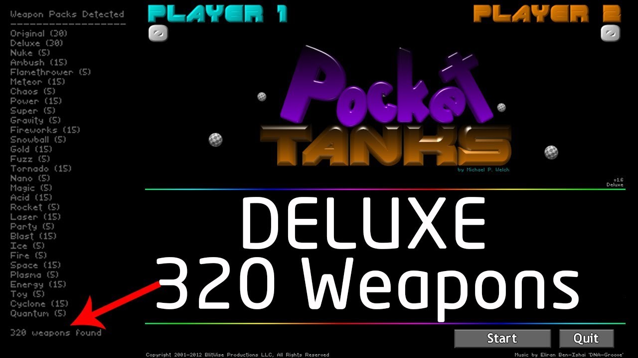 pocket tanks deluxe free weapon packs